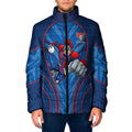 Newcastle Knights Rugby Mascot Padded Jacket Australian Rugby Culture - Tribal Inspired Knight Warrior