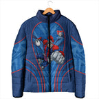 Newcastle Knights Rugby Mascot Padded Jacket Australian Rugby Culture - Tribal Inspired Knight Warrior