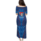 Newcastle Knights Rugby Mascot Puletasi Australian Rugby Culture - Tribal Inspired Knight Warrior