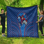Newcastle Knights Rugby Mascot Quilt Australian Rugby Culture - Tribal Inspired Knight Warrior