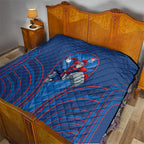 Newcastle Knights Rugby Mascot Quilt Australian Rugby Culture - Tribal Inspired Knight Warrior