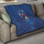 Newcastle Knights Rugby Mascot Quilt Australian Rugby Culture - Tribal Inspired Knight Warrior