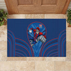 Newcastle Knights Rugby Mascot Rubber Doormat Australian Rugby Culture - Tribal Inspired Knight Warrior