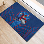 Newcastle Knights Rugby Mascot Rubber Doormat Australian Rugby Culture - Tribal Inspired Knight Warrior