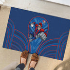Newcastle Knights Rugby Mascot Rubber Doormat Australian Rugby Culture - Tribal Inspired Knight Warrior