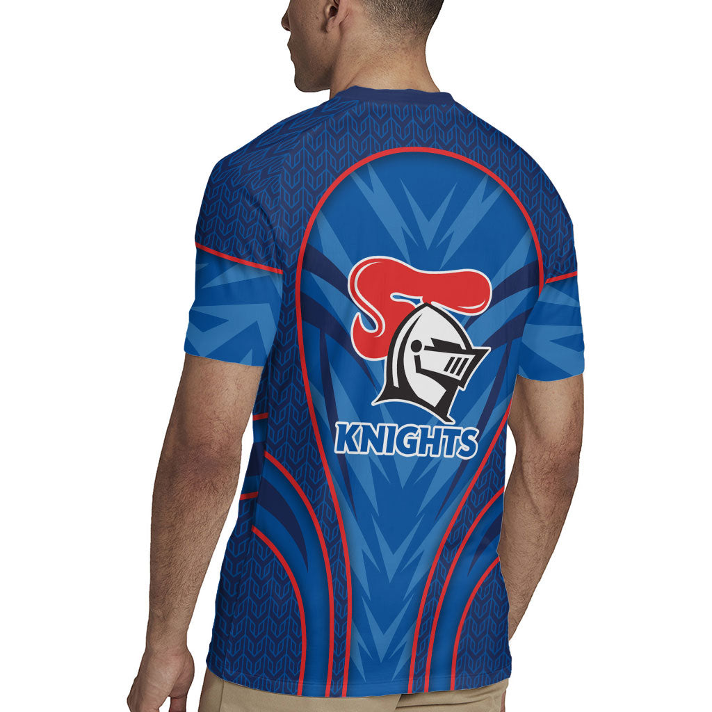 Newcastle Knights Rugby Mascot Rugby Jersey Australian Rugby Culture - Tribal Inspired Knight Warrior