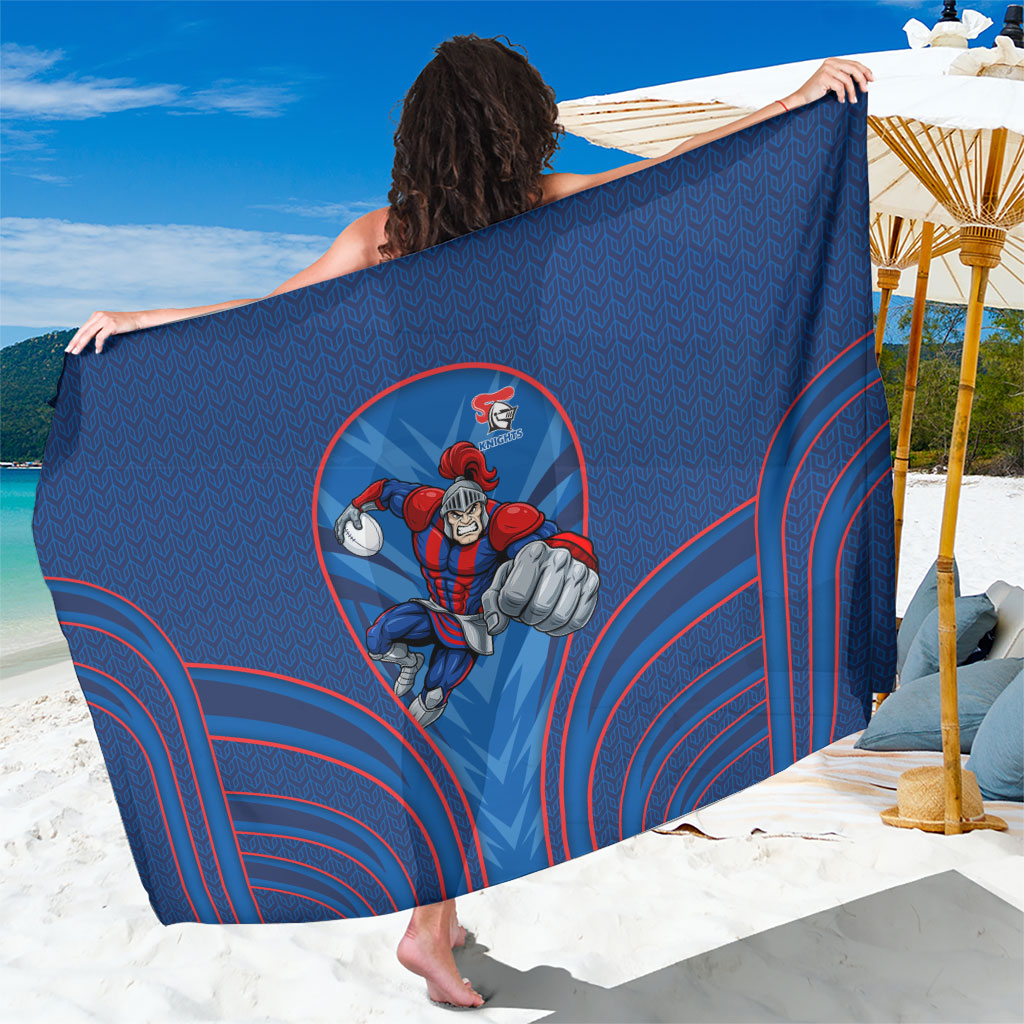 Newcastle Knights Rugby Mascot Sarong Australian Rugby Culture - Tribal Inspired Knight Warrior