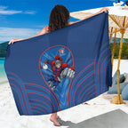 Newcastle Knights Rugby Mascot Sarong Australian Rugby Culture - Tribal Inspired Knight Warrior