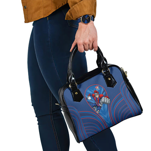 Newcastle Knights Rugby Mascot Shoulder Handbag Australian Rugby Culture - Tribal Inspired Knight Warrior
