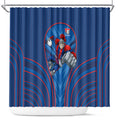 Newcastle Knights Rugby Mascot Shower Curtain Australian Rugby Culture - Tribal Inspired Knight Warrior