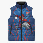 Newcastle Knights Rugby Mascot Sleeveless Puffer Jacket Australian Rugby Culture - Tribal Inspired Knight Warrior