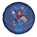 Newcastle Knights Rugby Mascot Spare Tire Cover Australian Rugby Culture - Tribal Inspired Knight Warrior