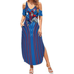 Newcastle Knights Rugby Mascot Summer Maxi Dress Australian Rugby Culture - Tribal Inspired Knight Warrior