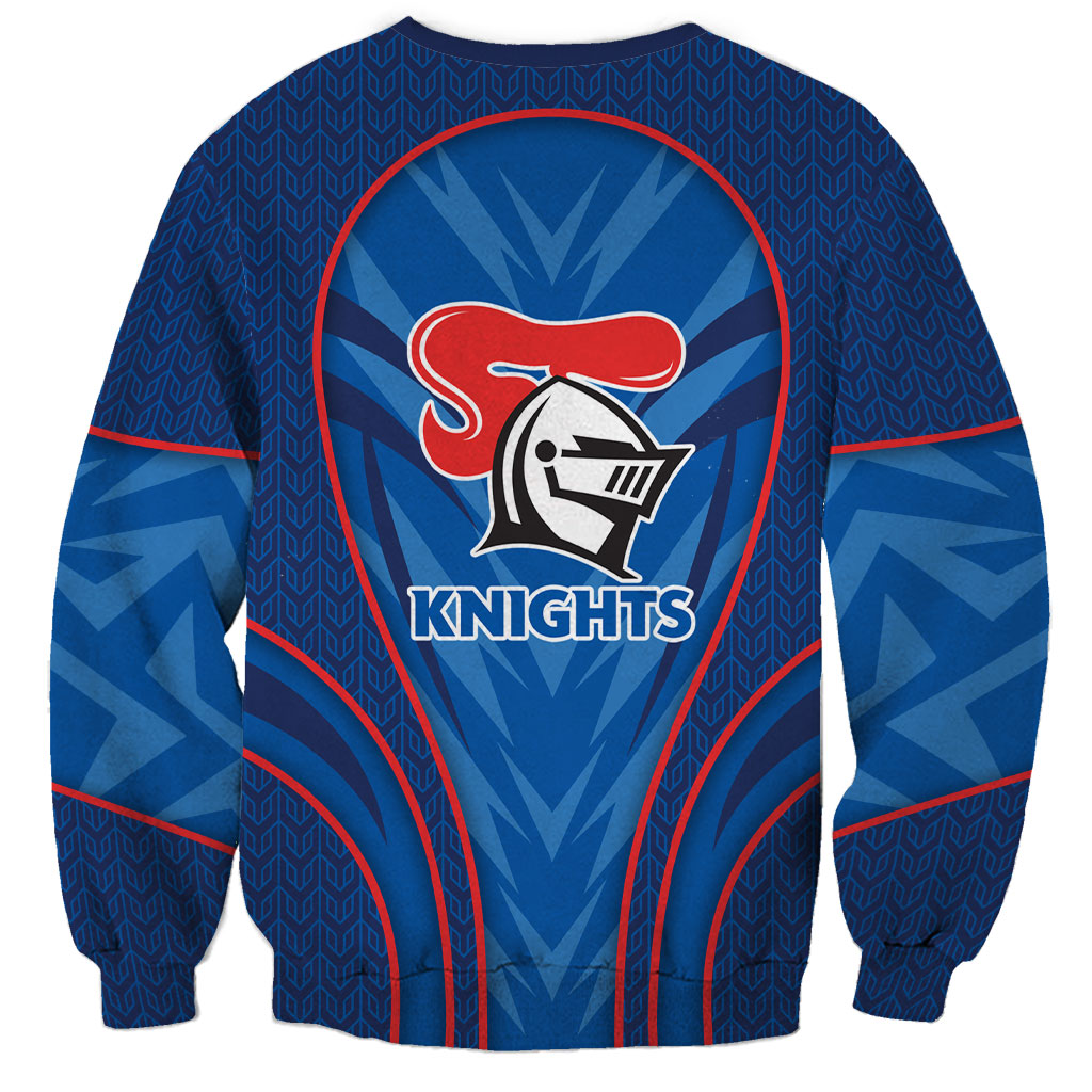 Newcastle Knights Rugby Mascot Sweatshirt Australian Rugby Culture - Tribal Inspired Knight Warrior