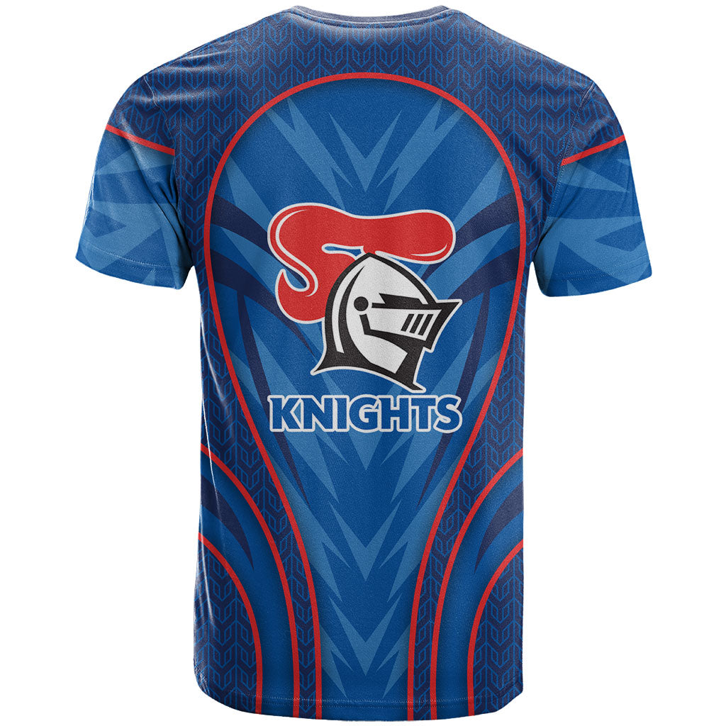 Newcastle Knights Rugby Mascot T Shirt Australian Rugby Culture - Tribal Inspired Knight Warrior