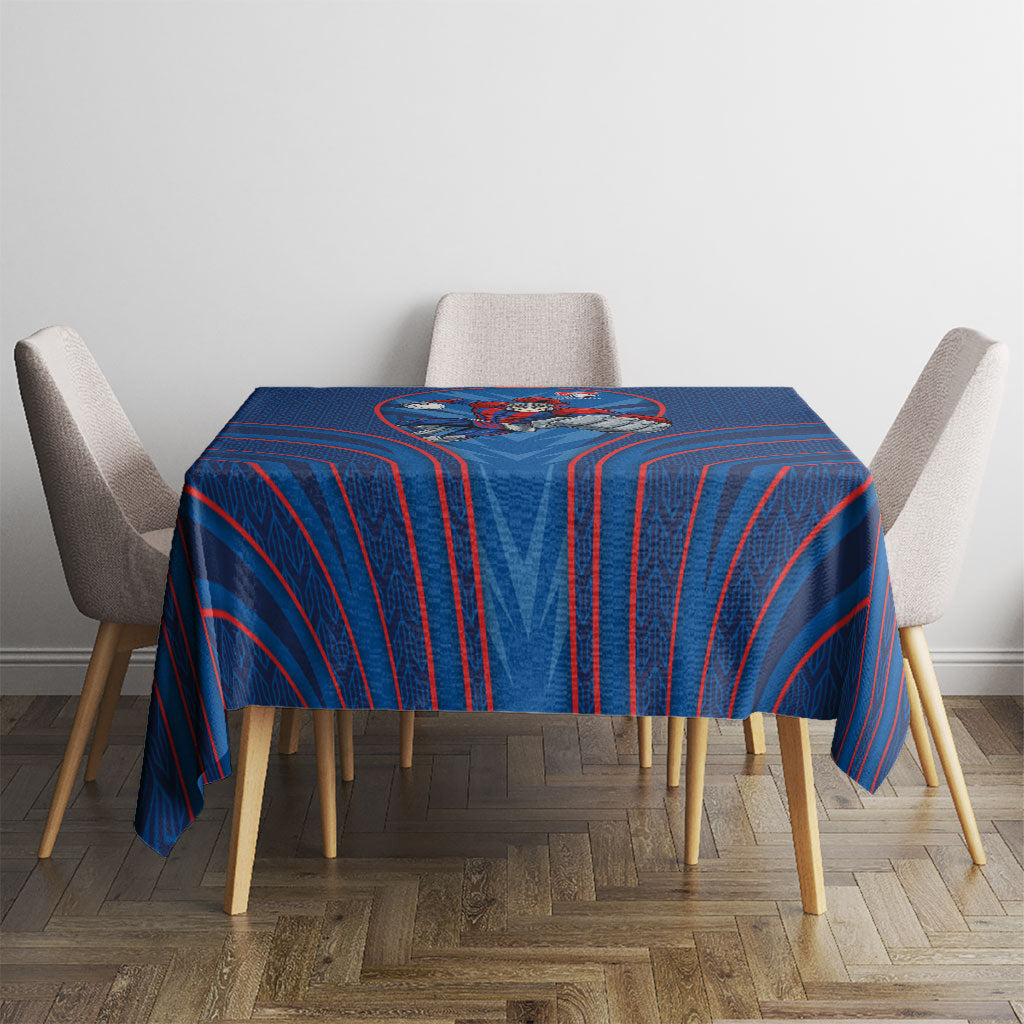 Newcastle Knights Rugby Mascot Tablecloth Australian Rugby Culture - Tribal Inspired Knight Warrior