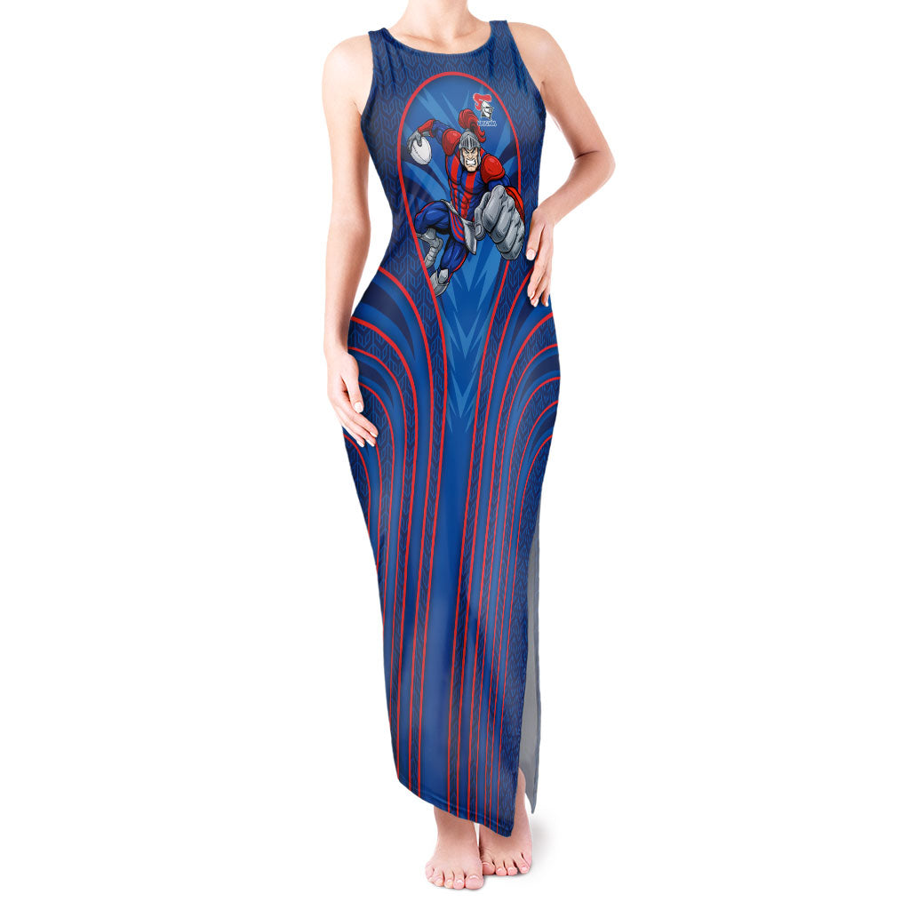 Newcastle Knights Rugby Mascot Tank Maxi Dress Australian Rugby Culture - Tribal Inspired Knight Warrior
