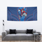 Newcastle Knights Rugby Mascot Tapestry Australian Rugby Culture - Tribal Inspired Knight Warrior