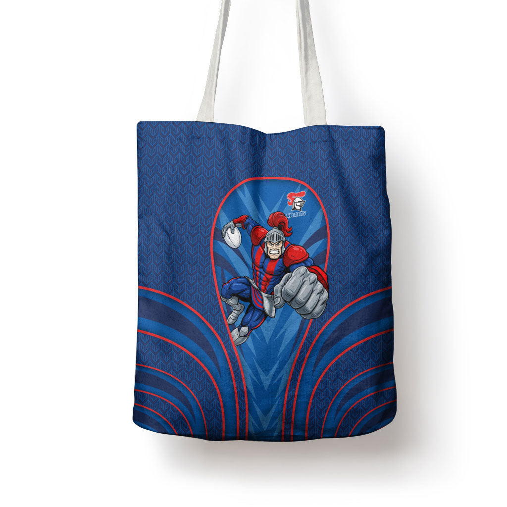 Newcastle Knights Rugby Mascot Tote Bag Australian Rugby Culture - Tribal Inspired Knight Warrior