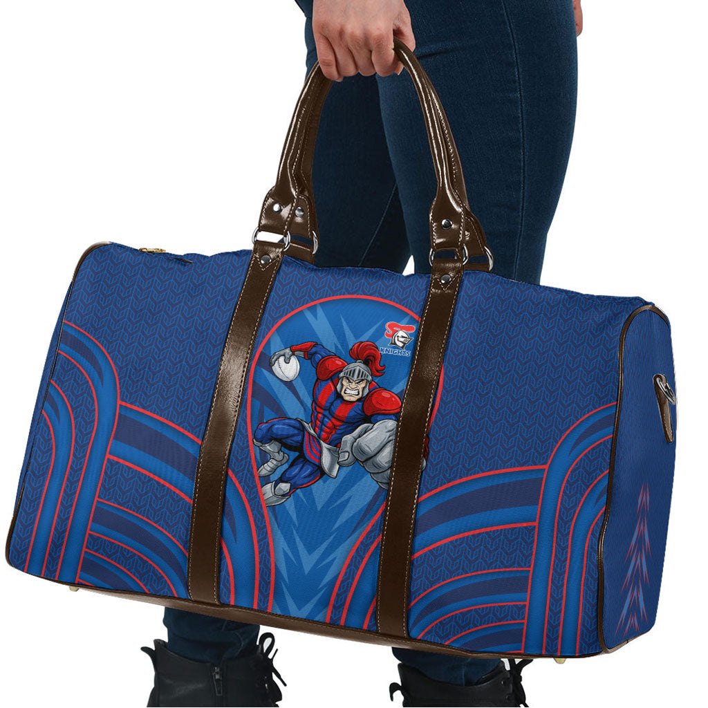 Newcastle Knights Rugby Mascot Travel Bag Australian Rugby Culture - Tribal Inspired Knight Warrior