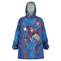 Newcastle Knights Rugby Mascot Wearable Blanket Hoodie Australian Rugby Culture - Tribal Inspired Knight Warrior