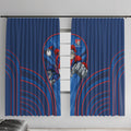 Newcastle Knights Rugby Mascot Window Curtain Australian Rugby Culture - Tribal Inspired Knight Warrior