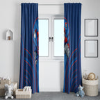 Newcastle Knights Rugby Mascot Window Curtain Australian Rugby Culture - Tribal Inspired Knight Warrior