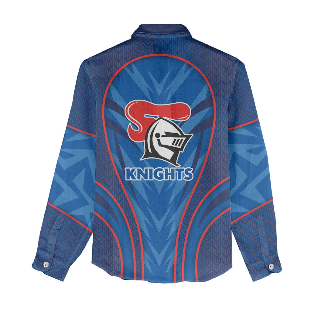 Newcastle Knights Rugby Mascot Women Casual Shirt Australian Rugby Culture - Tribal Inspired Knight Warrior