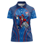 Newcastle Knights Rugby Mascot Women Polo Shirt Australian Rugby Culture - Tribal Inspired Knight Warrior