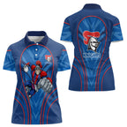Newcastle Knights Rugby Mascot Women Polo Shirt Australian Rugby Culture - Tribal Inspired Knight Warrior