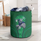 New Zealand Warriors Rugby Mascot Laundry Basket Australian Rugby Culture - Tribal Inspired Warrior