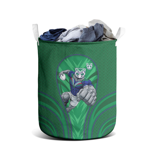 New Zealand Warriors Rugby Mascot Laundry Basket Australian Rugby Culture - Tribal Inspired Warrior