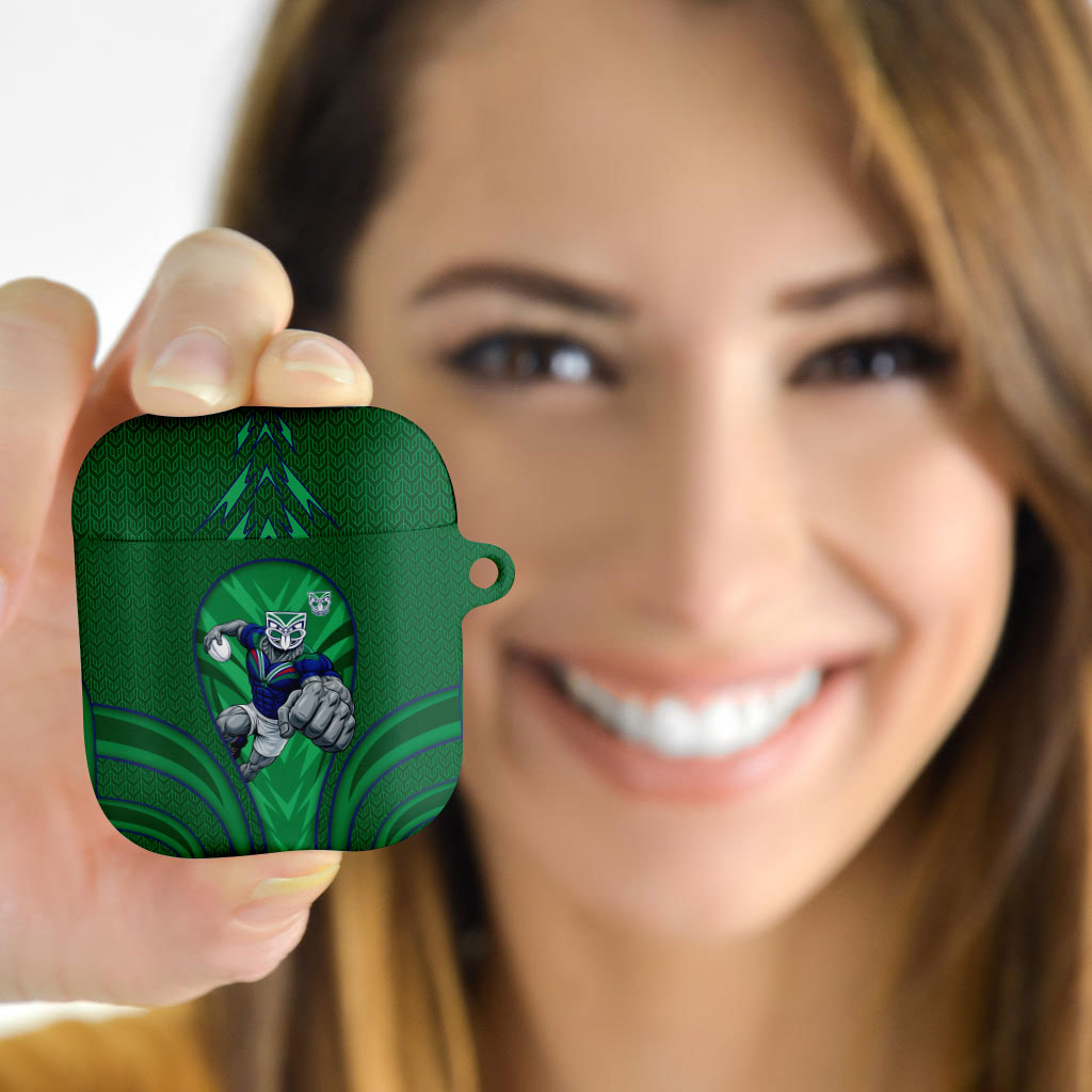 New Zealand Warriors Rugby Mascot AirPods Case Australian Rugby Culture - Tribal Inspired Warrior