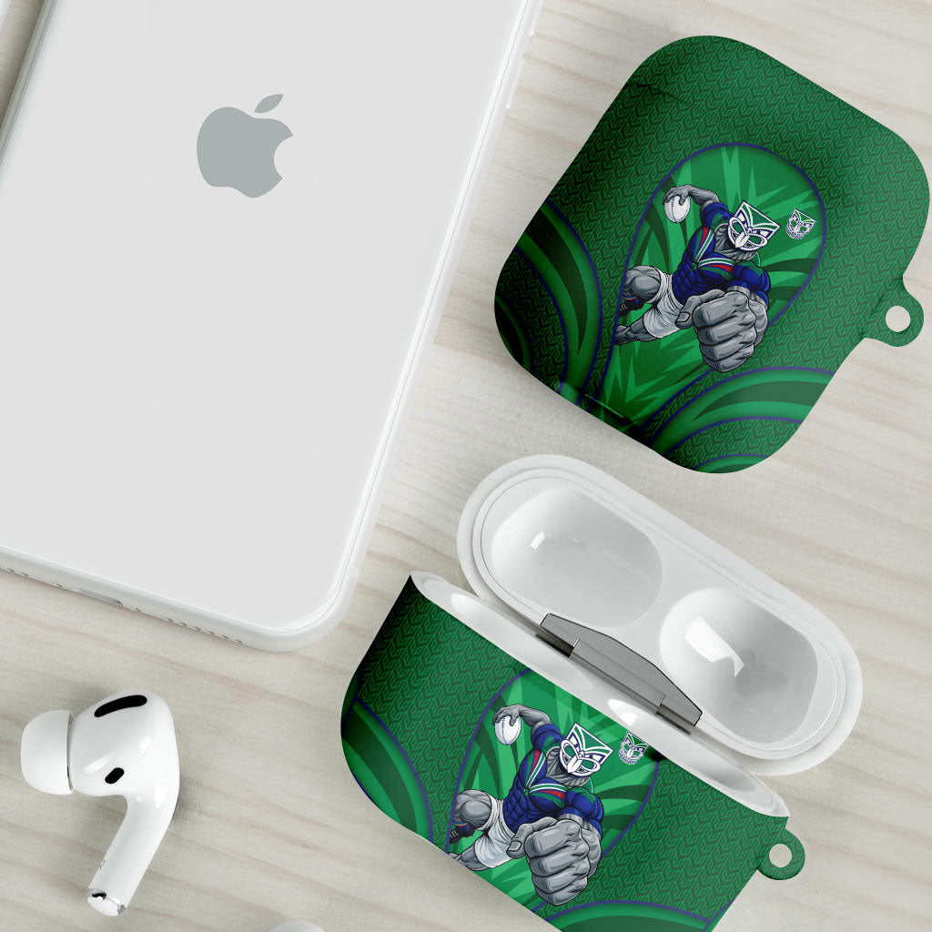 New Zealand Warriors Rugby Mascot AirPods Case Australian Rugby Culture - Tribal Inspired Warrior