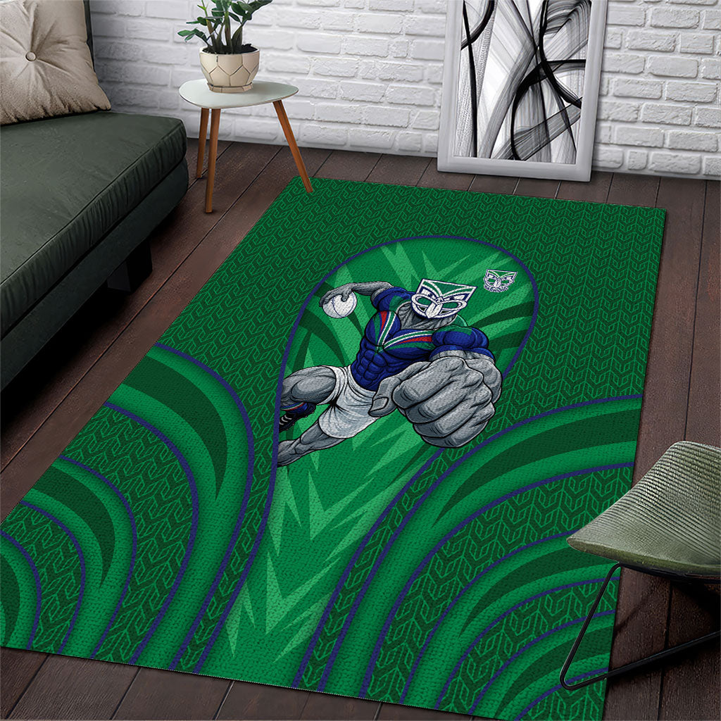 New Zealand Warriors Rugby Mascot Area Rug Australian Rugby Culture - Tribal Inspired Warrior
