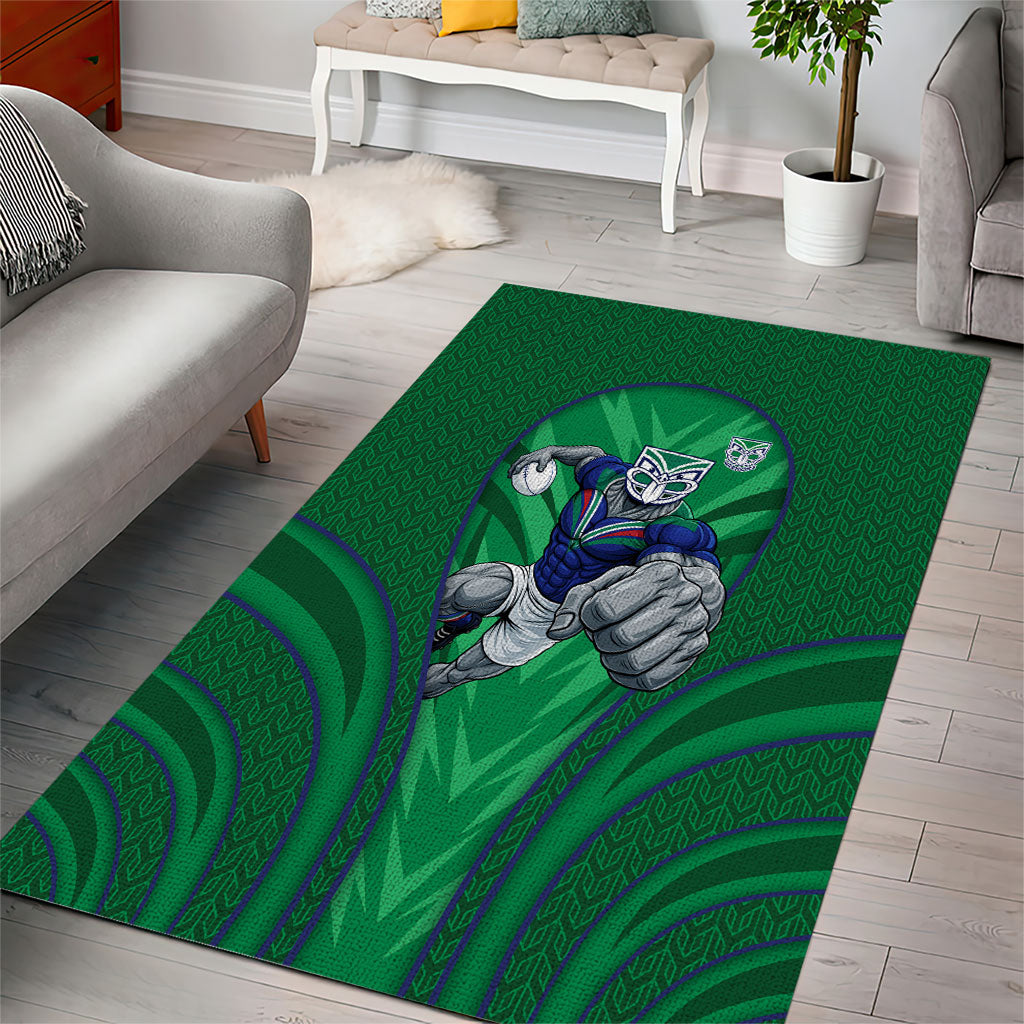 New Zealand Warriors Rugby Mascot Area Rug Australian Rugby Culture - Tribal Inspired Warrior