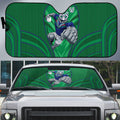 New Zealand Warriors Rugby Mascot Auto Sun Shade Australian Rugby Culture - Tribal Inspired Warrior