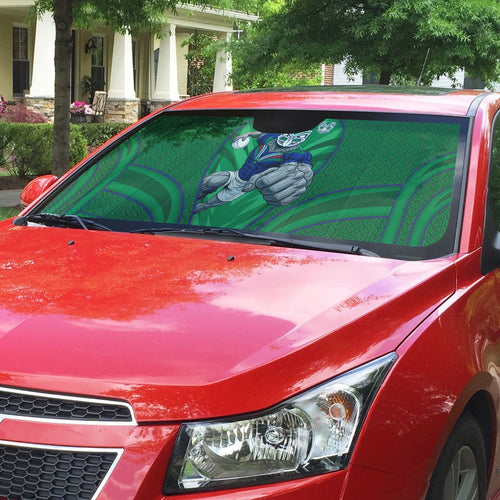 New Zealand Warriors Rugby Mascot Auto Sun Shade Australian Rugby Culture - Tribal Inspired Warrior