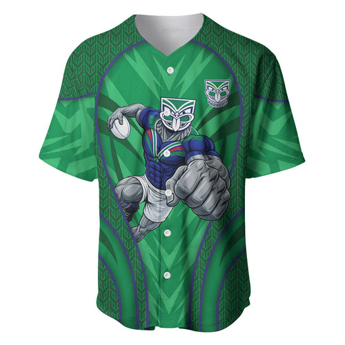 New Zealand Warriors Rugby Mascot Baseball Jersey Australian Rugby Culture - Tribal Inspired Warrior