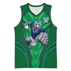 New Zealand Warriors Rugby Mascot Basketball Jersey Australian Rugby Culture - Tribal Inspired Warrior