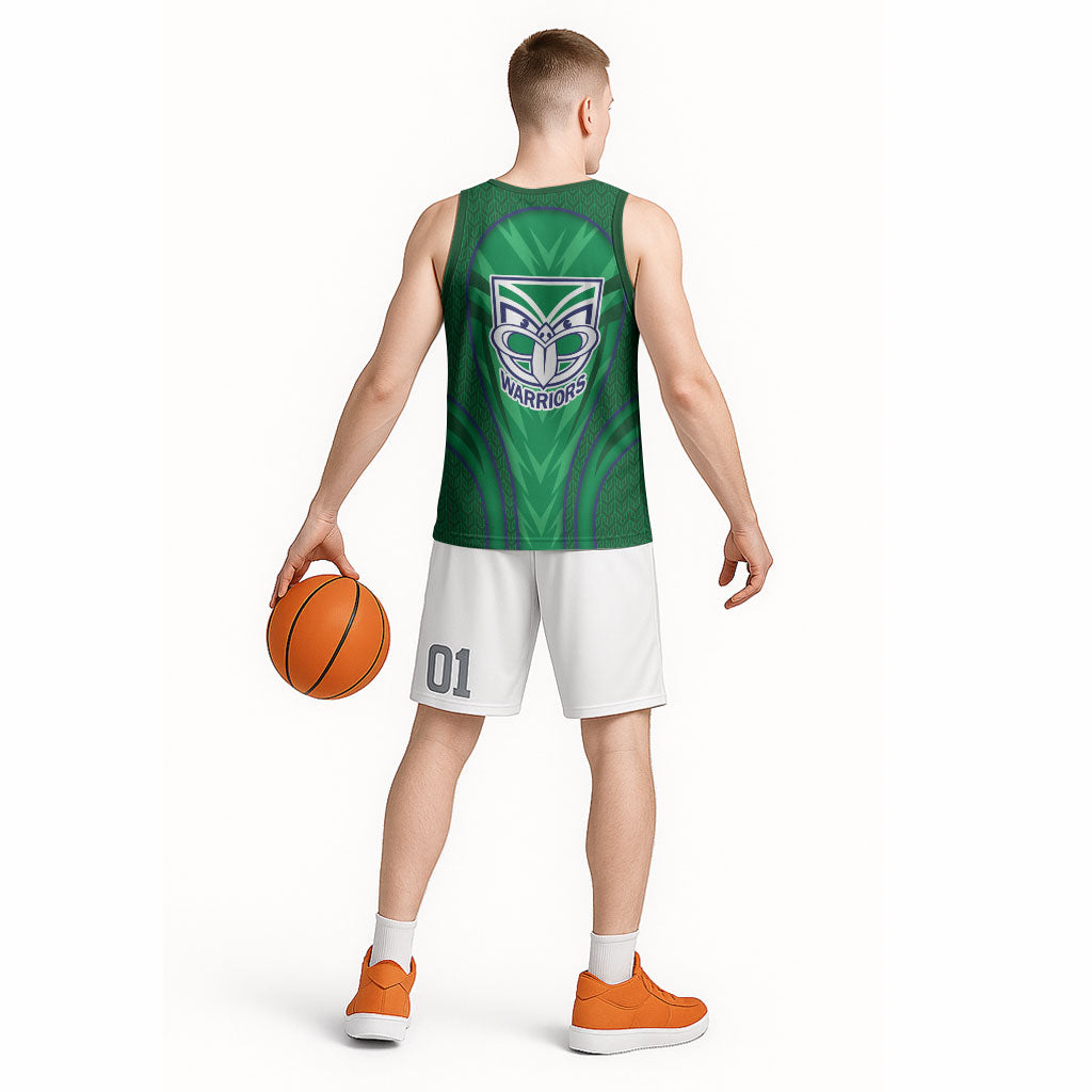 New Zealand Warriors Rugby Mascot Basketball Jersey Australian Rugby Culture - Tribal Inspired Warrior