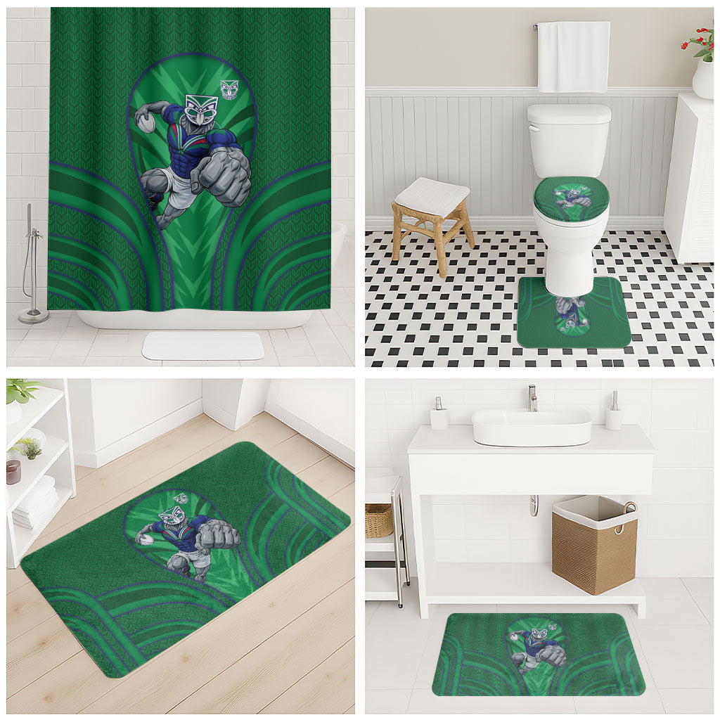 New Zealand Warriors Rugby Mascot Bathroom Set Australian Rugby Culture - Tribal Inspired Warrior