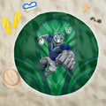 New Zealand Warriors Rugby Mascot Beach Blanket Australian Rugby Culture - Tribal Inspired Warrior