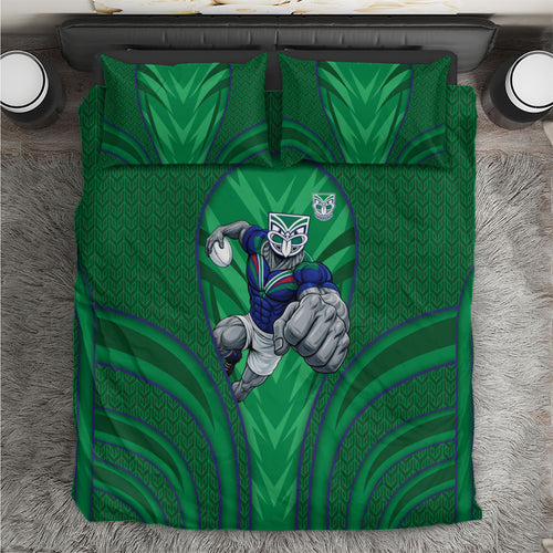 New Zealand Warriors Rugby Mascot Bedding Set Australian Rugby Culture - Tribal Inspired Warrior