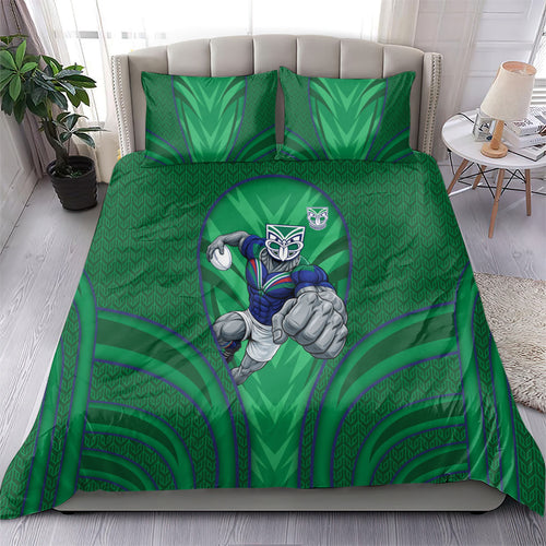 New Zealand Warriors Rugby Mascot Bedding Set Australian Rugby Culture - Tribal Inspired Warrior
