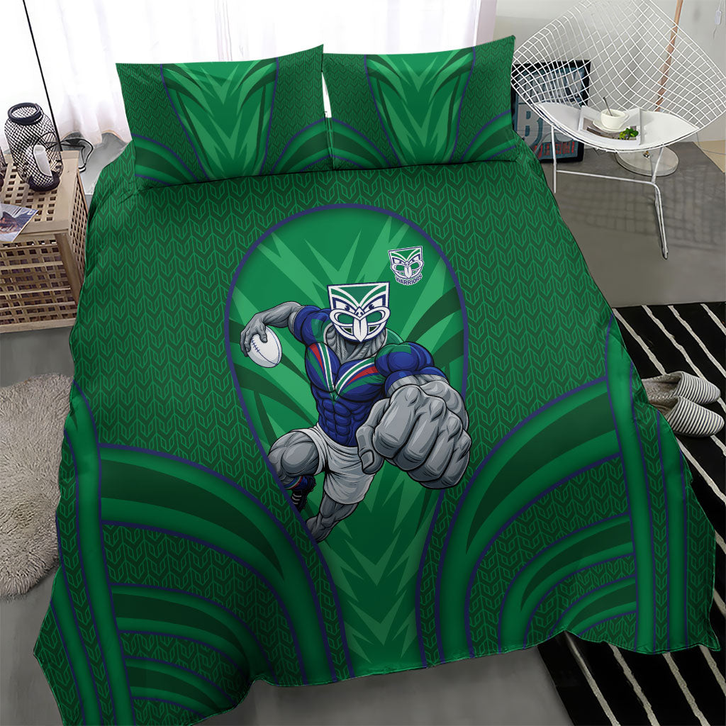 New Zealand Warriors Rugby Mascot Bedding Set Australian Rugby Culture - Tribal Inspired Warrior