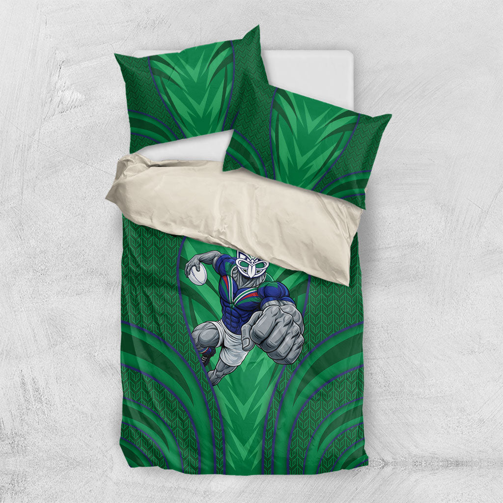 New Zealand Warriors Rugby Mascot Bedding Set Australian Rugby Culture - Tribal Inspired Warrior