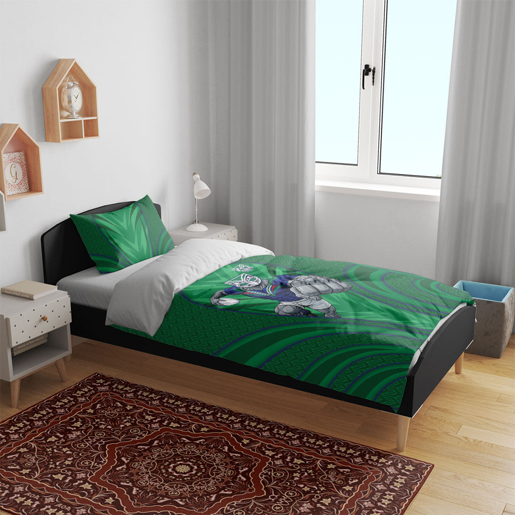 New Zealand Warriors Rugby Mascot Bedding Set Australian Rugby Culture - Tribal Inspired Warrior