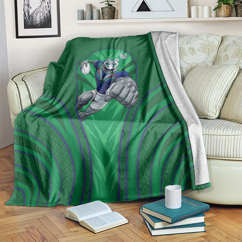 New Zealand Warriors Rugby Mascot Blanket Australian Rugby Culture - Tribal Inspired Warrior
