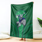 New Zealand Warriors Rugby Mascot Blanket Australian Rugby Culture - Tribal Inspired Warrior